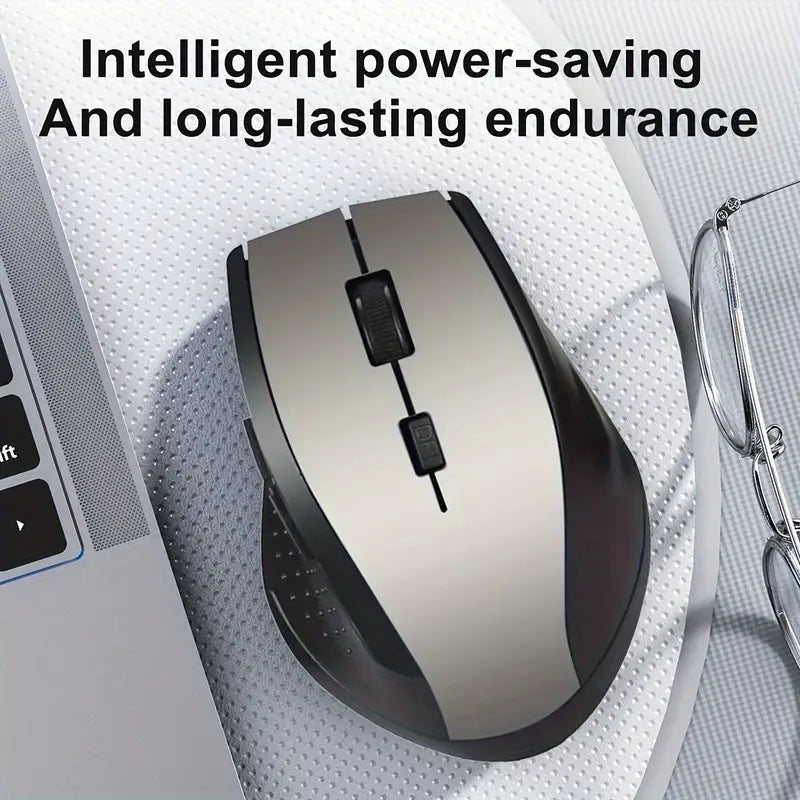 2.4GHz Wireless PC Gaming Mouse with USB Receiver - Compatible with Windows 7/XP/10 2.4GHz Wireless PC Gaming Mouse with USB Receiver - Compatible with Windows 7/XP/10